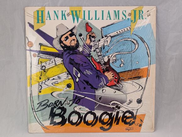 Hank Williams Jr Other - Hank Williams Jr. Born to Boogie 1987 Vinyl LP Record Warner Bros W1-25593 Good